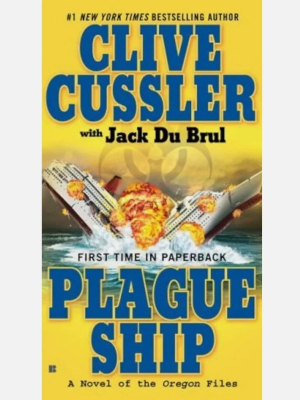 5/$15 Book Plague Ship Clive Cussler Oregon Files 5 MMPB Long Tall Action